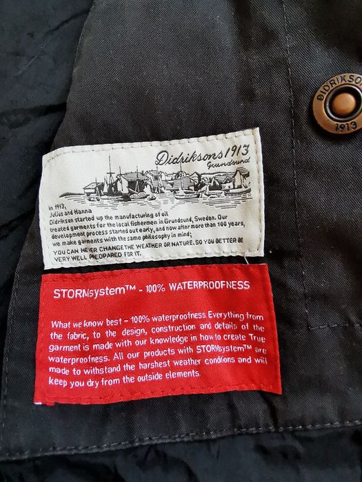 Didriksons 1913 Marta parka Storm System przeciwdeszczowa płaszcz 38 M