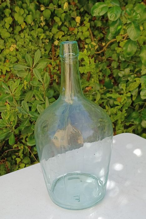 Lote de 2 garrafões de vidro