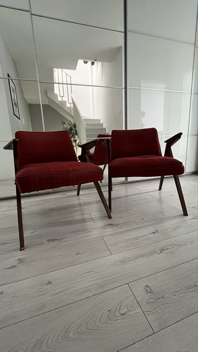 Fotel bunny Chierowski PRL do renowacji