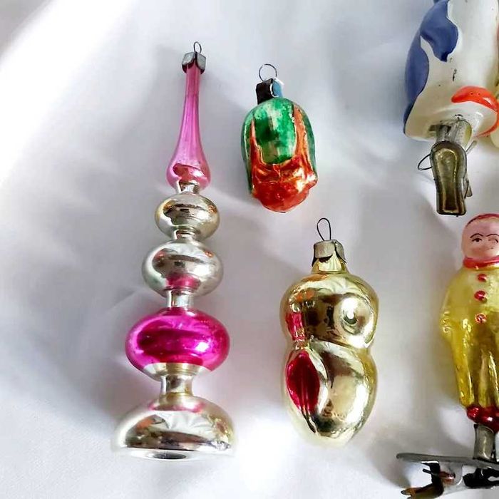 Винтажные ёлочные игрушки времен  СССр в хорошем сост.,Харьков