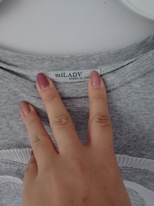 Bluza dresowa  szara serce