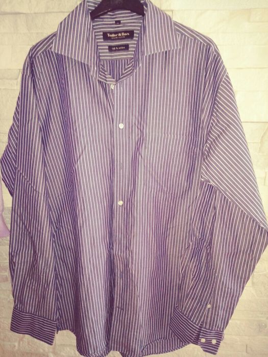 Koszula niebieska białe paski L/XL