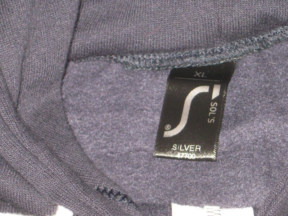 bluza rozpinana granatowa z kapturem na zamek Silver XL dwie kieszenie