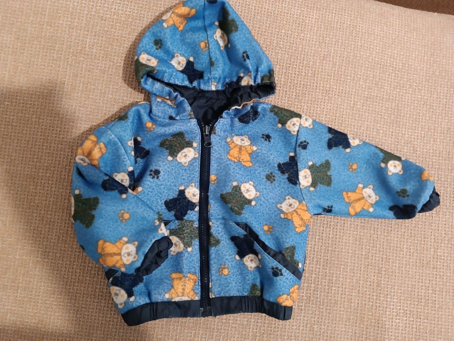 Дитяча двостороння вітровка,шапка в подарунок