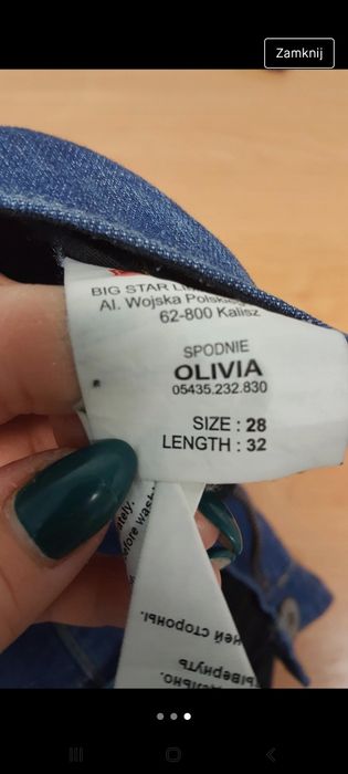 Spodnie jeansowe Big Star  damskie 28/32