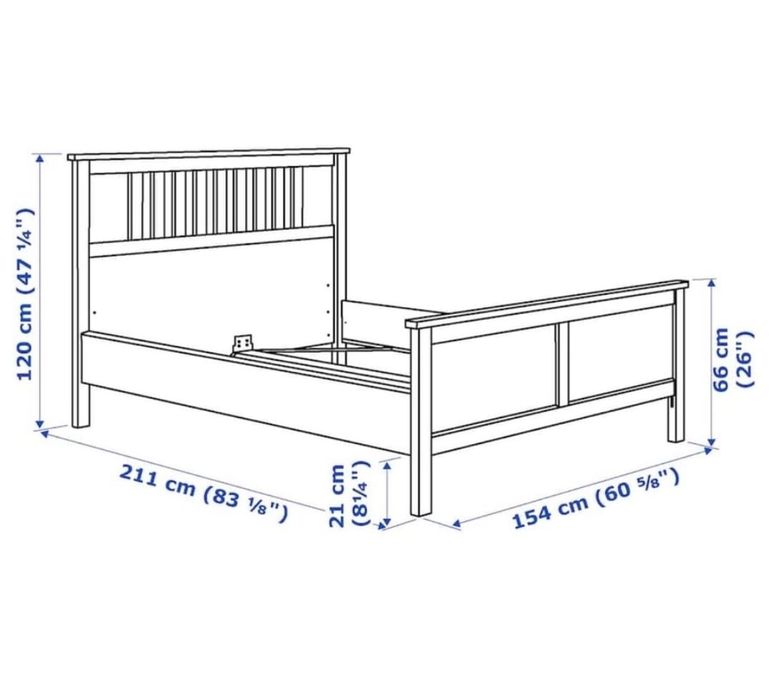 Łóżko ikea Hemnes 140x200
