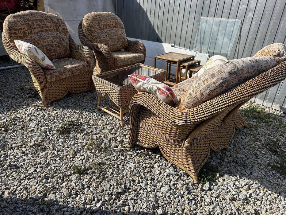 Porzadne Zestawy rattanowe fotele kanapy