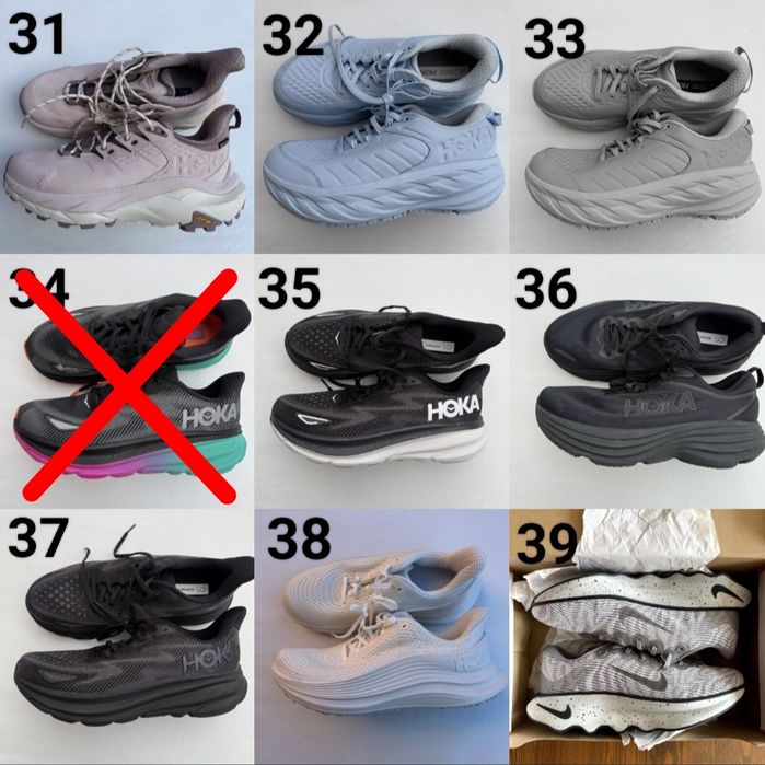 Оригінальні Сток Hoka Nike Бігові Баскетбольні Кросівки Розмір 43-43.4