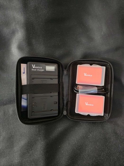 carregador para sony A7 e outros modelos+2 baterias 2280 mAh