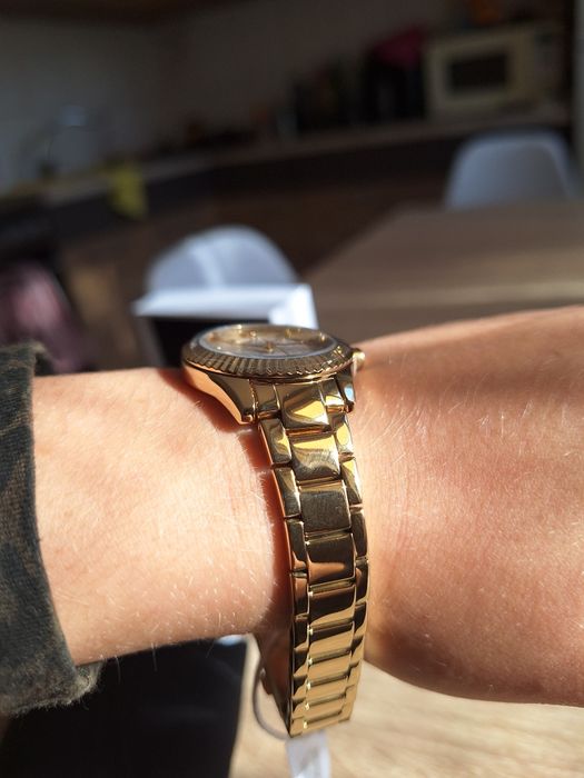 DKNY zegarek damski złoty elegancki