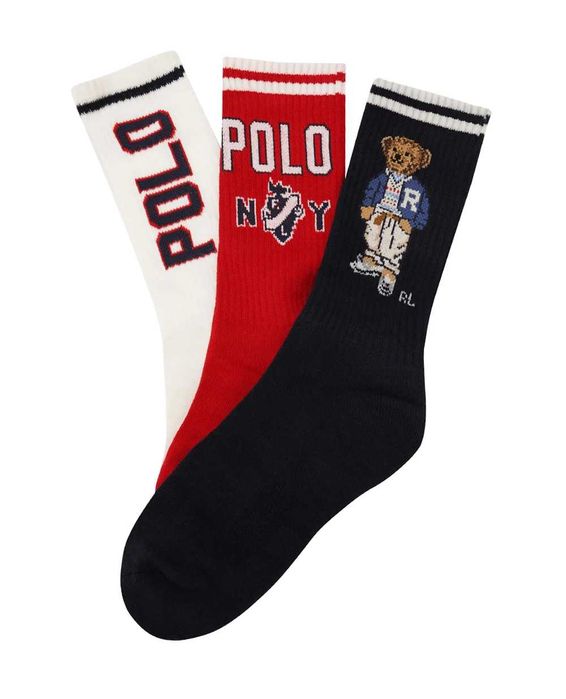 Набір шкарпеток polo ralph lauren 3 пари оригінал, трендові шкарпетки