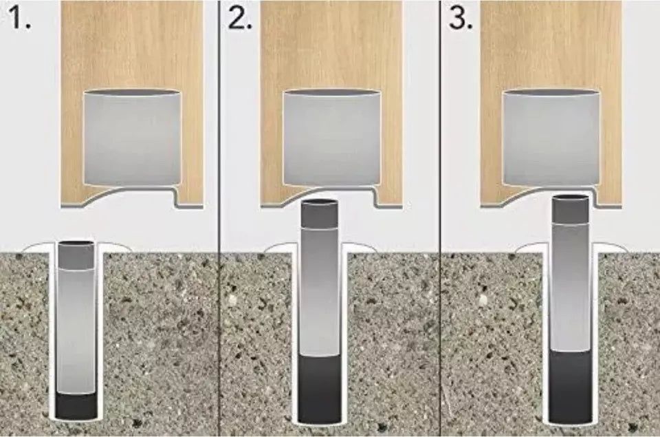 Stopery do drzwi magnetyczne ukryte Yale Fantom przezroczyste