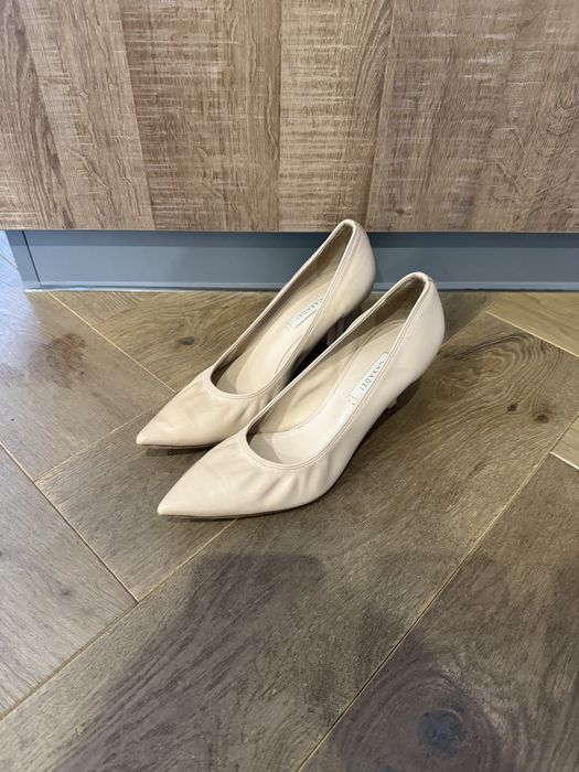 Оригинальные кожаные туфли-лодочки Casadei