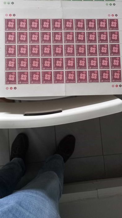 Selos Europa CEPT 1961 para colecionadores coleção única