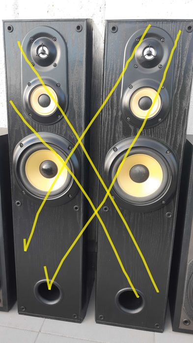 colunas de som várias