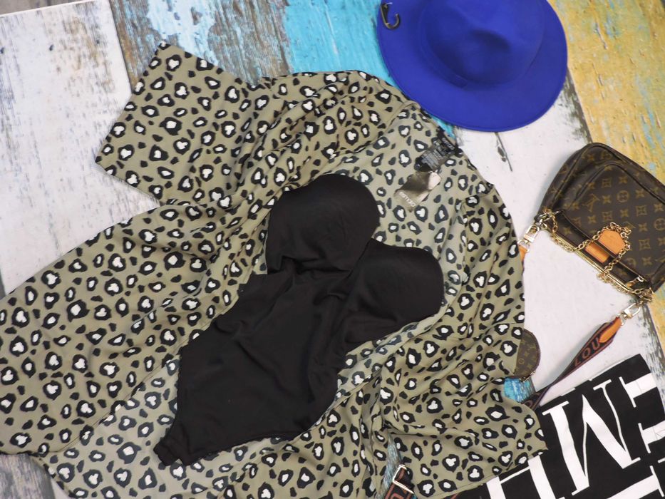 Esmara Nowa plażowa narzutka panterka 44/46