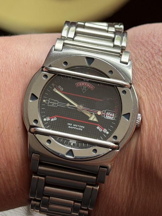 Certina DS Cascadeur, rozmiar 40/46mm, w stali, oryginalna bransoleta, nowa bateria