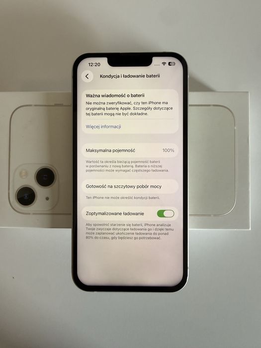 Iphone 13 biały 128gb kondycja 100%