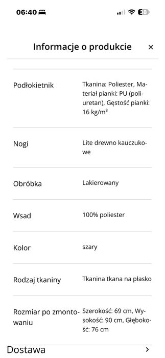 Fotel materialowy