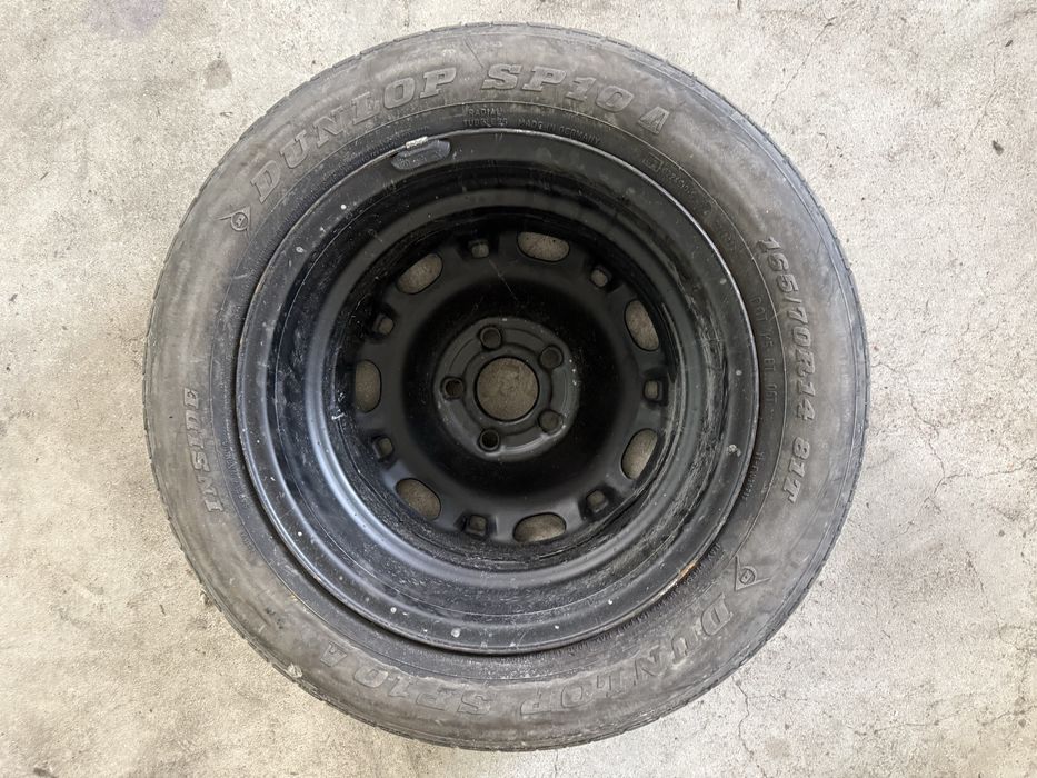Jante de Ferro 14" R14 Furação 5x100 (VW Polo, Seat Ibiza, Skoda)
