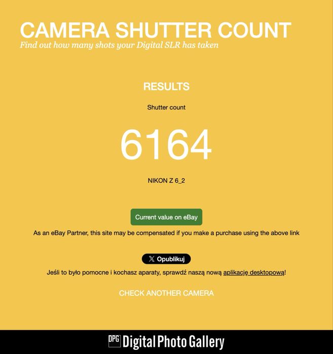 Nikon Z6 II przebieg 6164