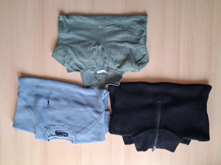 Zestaw bluz i swetrów r.128