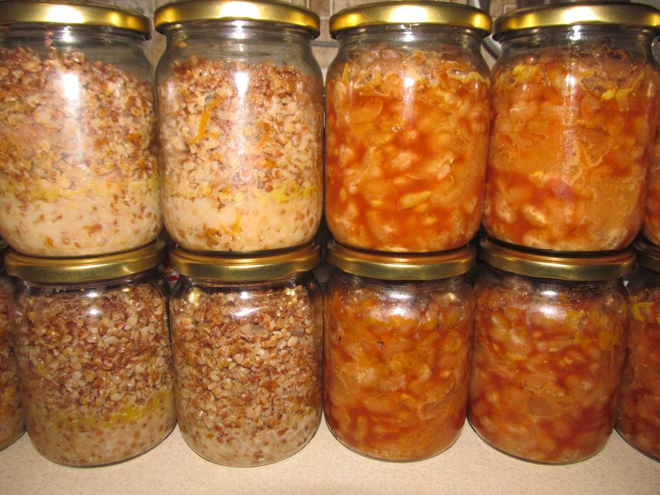 Каши з м'ясом 0,5кг - Гречана, Квасоля, Горохова| Рибні консерви