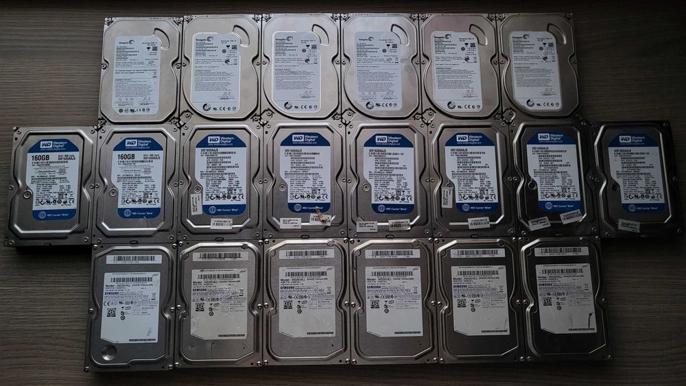 HDD Жорсткі диски 2.5" та 3.5" 160GB, 250GB, 320GB, 500GB, 1TB, 1.5TB