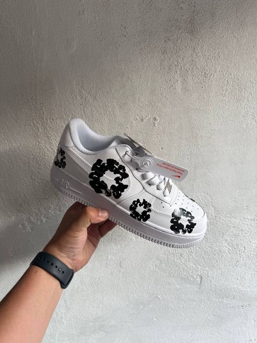 Кросівки жіночі та чоловічі Nike Air Force 1 Low Denim White