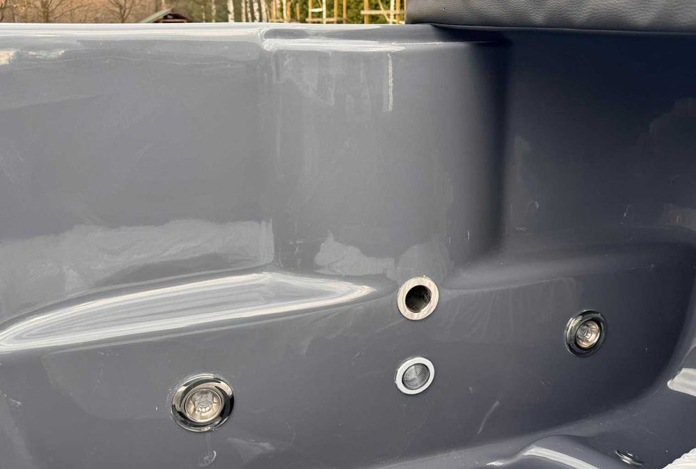 Balia ogrodowa Ofuro dwuosobowa jacuzzi hydromasaż bania piec drewno