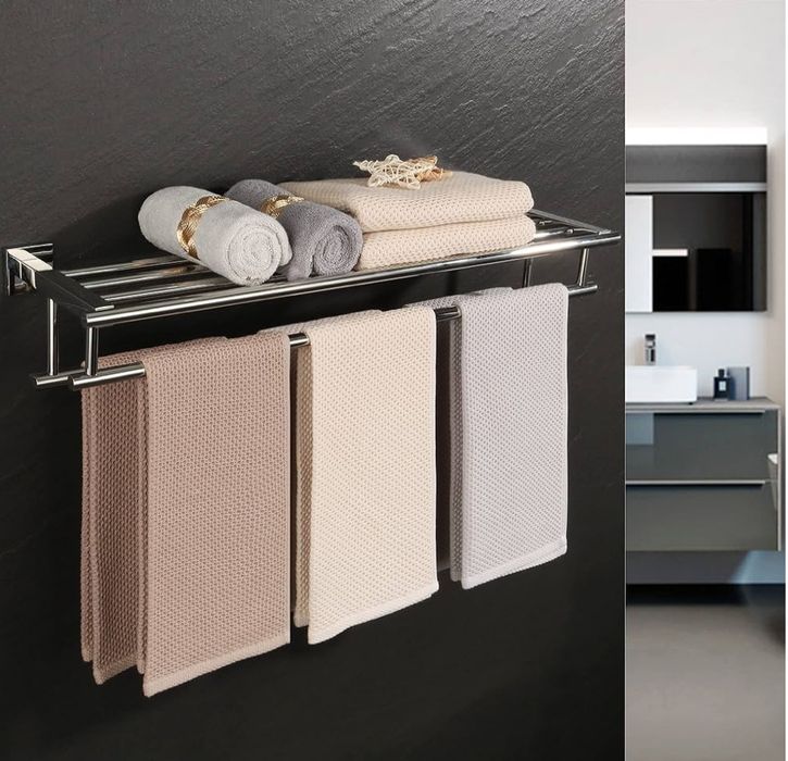 Toalheiro de barra/estante de 70cm