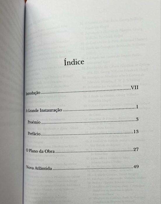 Francis Bacon - Nova Atlântida e A Grande Instauração