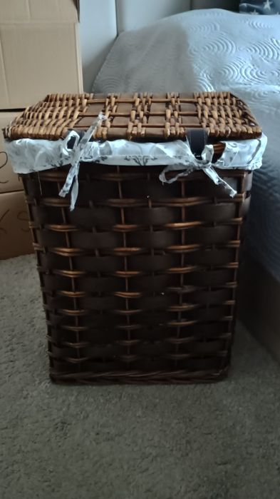 Kosz wiklinowy na pranie