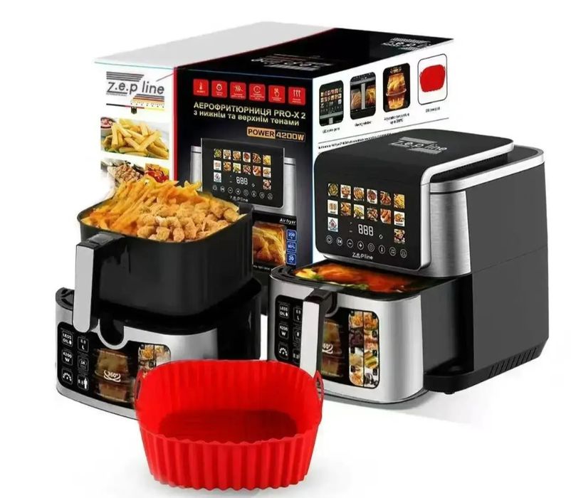 Аерогриль 13 л 4200 Вт Zepline ZP-00339 14 програм 2 ТЕНа