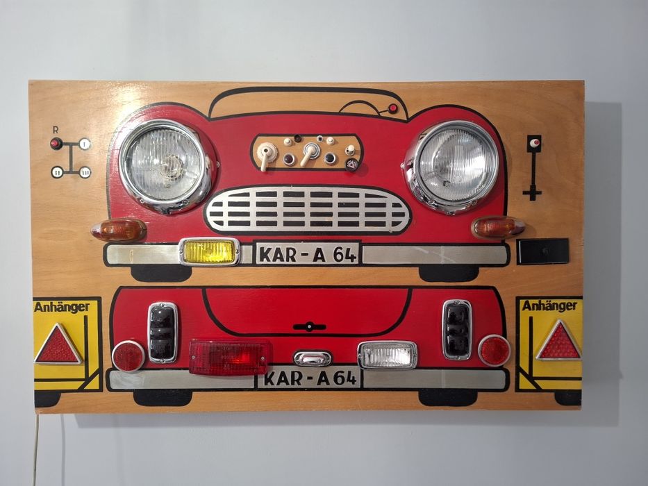 Stara tablica samochodowa Vintage lata 60