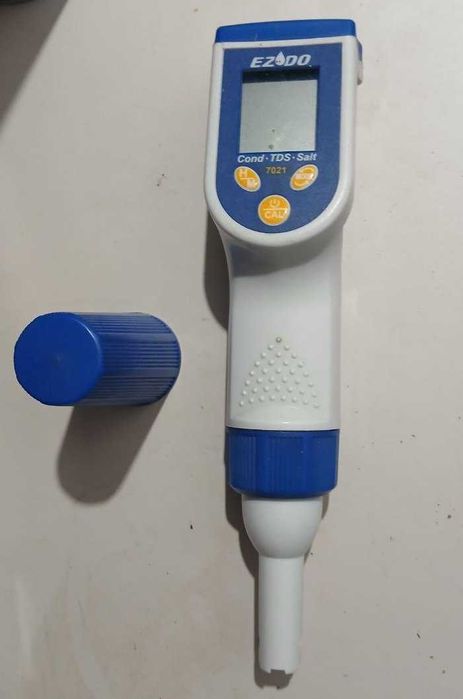 Кондуктометр/TDS-метр/солемір/термометр водозахищений з АКТ EZODO 7021