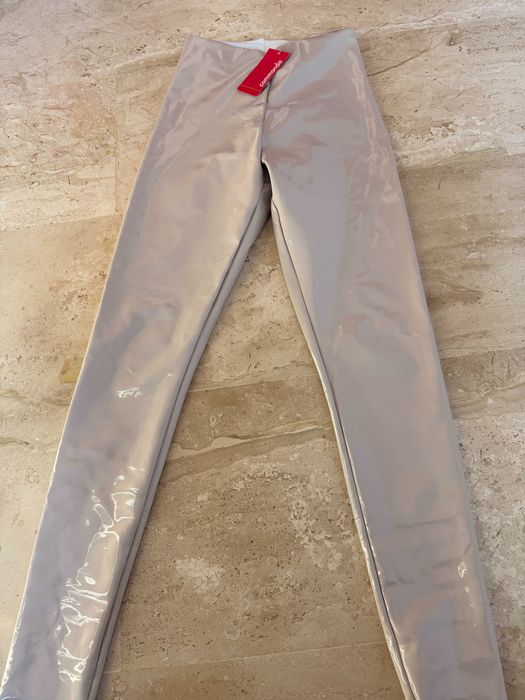 Шкіряні легінси з глянцевим ефектом Commando