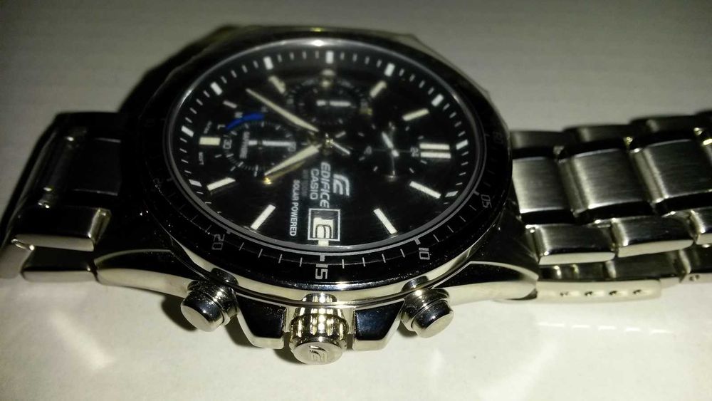 Zegarek męski Edifice Casio chronograf solar szafir NOWY