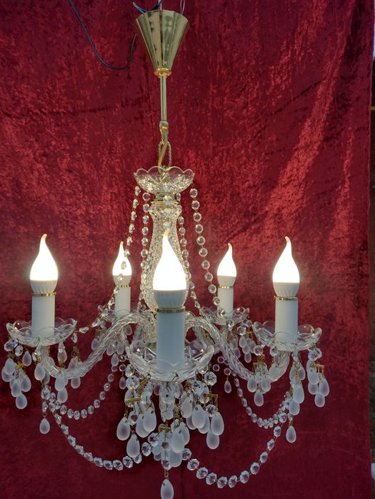 Хрустальная люстра Чехія виноград