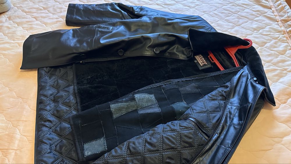 Куртка-пиджак мужская кожаная