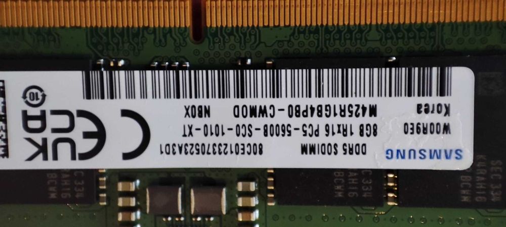 16GB Memória RAM Samsung 2X 8GB DDR5 5600MHz