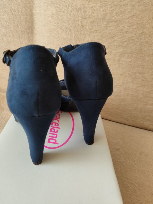 Buty damskie granatowe