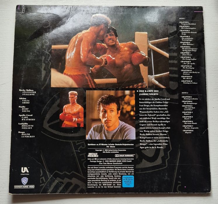 Laser disc Rocky IV