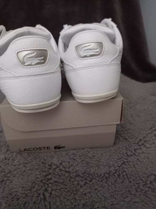 Buty Lacoste Chaymon rozmiar 43 białe złote skóra Nowe super skórzane