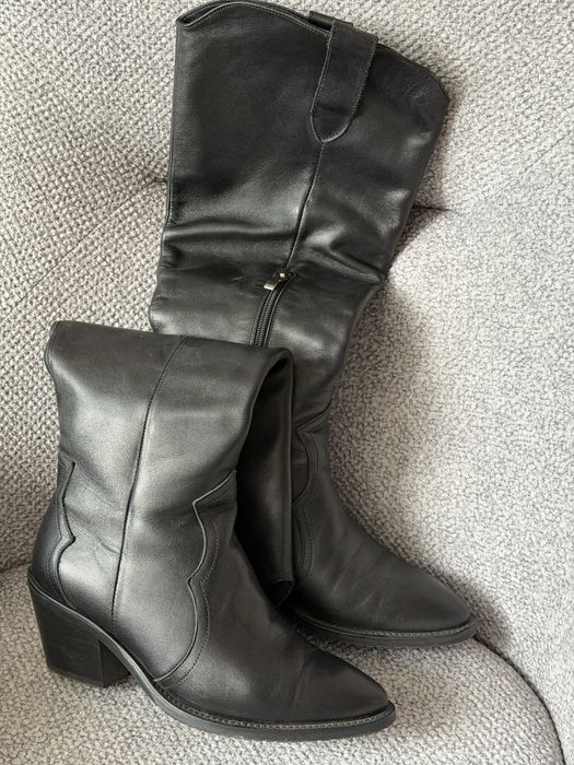 Шкіряні козаки від українського бренду Нюшина в чудовому стані