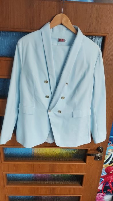 Garnitur, komplet, marynarka,spodnie r.44