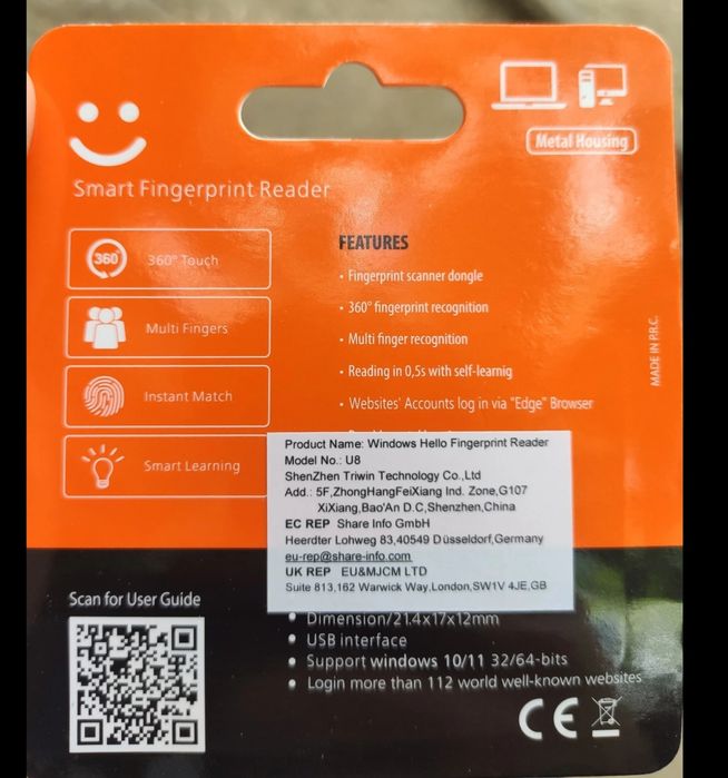 Modulo impressão digital para pc