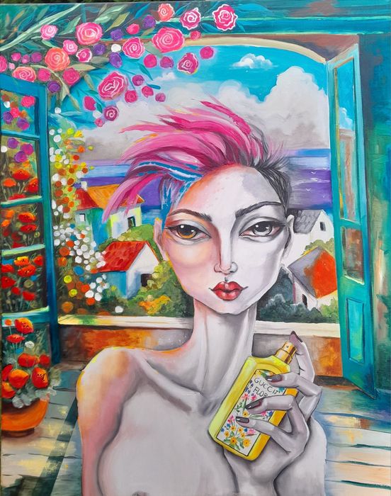 Obraz "Zapach lata", 80×100 cm, akryl