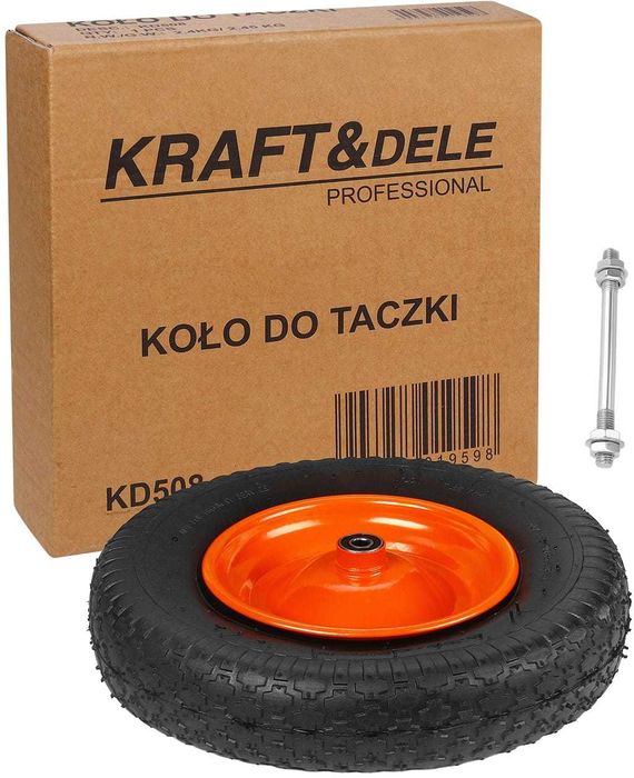 KOŁO KÓŁKO DO Taczki Taczek 4.00-8 400-8 400x8 4PR Z Dętką Pompowane