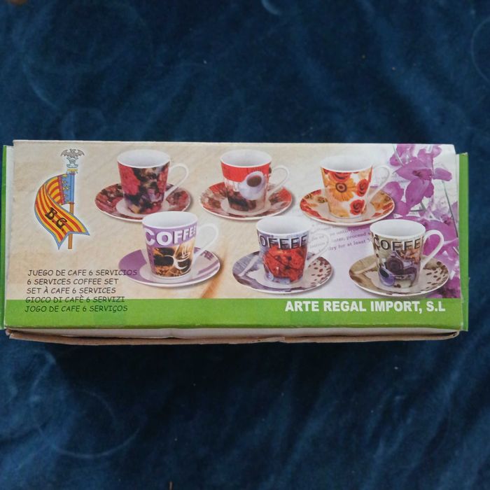 6 chavenas de café - NOVAS - bonito conjunto